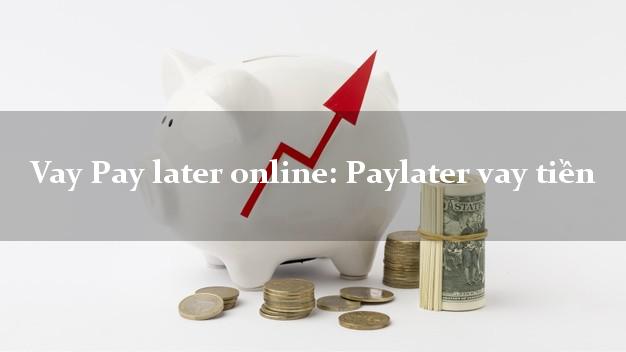 Vay Pay later online: Paylater vay tiền không chứng minh thu nhập